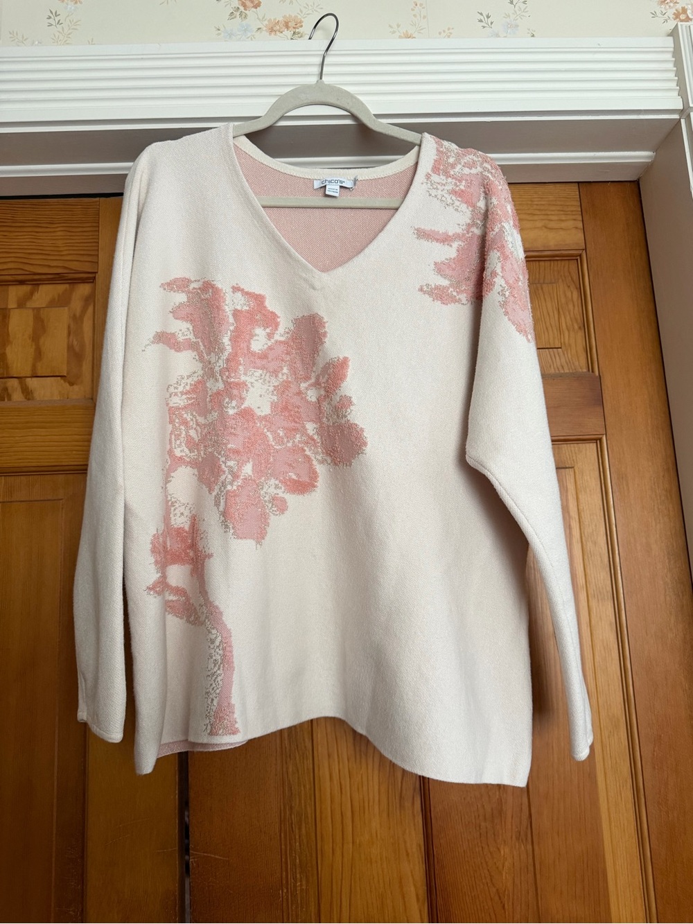 Chicos floral sweater